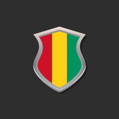 Fototapeta premium Illustration of Guinea flag Template