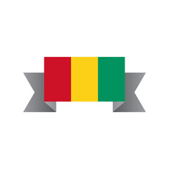 Illustration of Guinea flag Template
