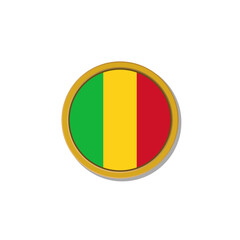 Fototapeta premium Illustration of Mali flag Template