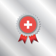 Illustration of Switzerland flag Template