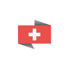 Obraz premium Illustration of Switzerland flag Template