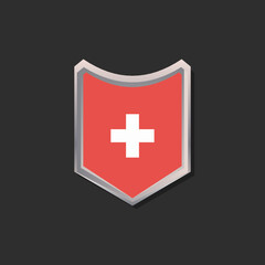 Obraz premium Illustration of Switzerland flag Template