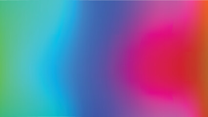 abstract blurred gradient mesh tools wavy green blue and red color background