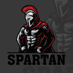 Gladiator or Spartan Bodybuilding Fitness Logo Design