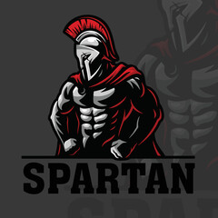 Gladiator or Spartan Bodybuilding Fitness Logo Design