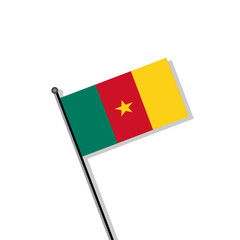 Illustration of Cameroon flag Template