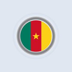 Illustration of Cameroon flag Template