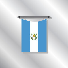 Illustration of Guatemala flag Template