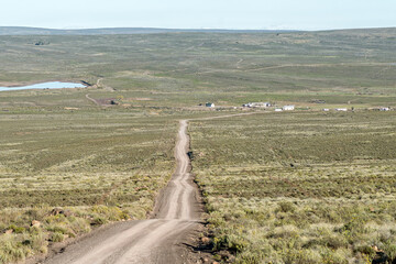 Road landscape near Driefontein farm