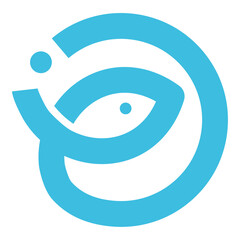 Fish logo design template