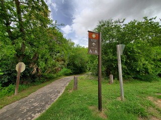 sign in the park