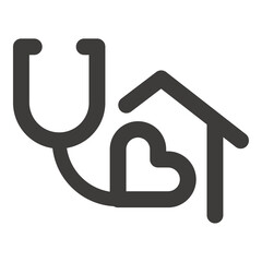 Home healthcare logo design template