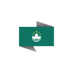 Illustration of Macau flag Template