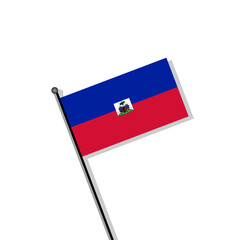 Illustration of Haiti flag Template