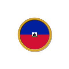 Obraz premium Illustration of Haiti flag Template
