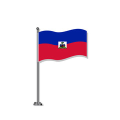 Illustration of Haiti flag Template