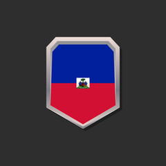 Obraz premium Illustration of Haiti flag Template