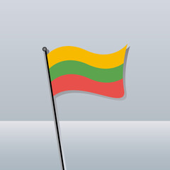 Illustration of Lithuania flag Template