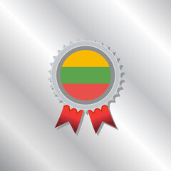 Illustration of Lithuania flag Template