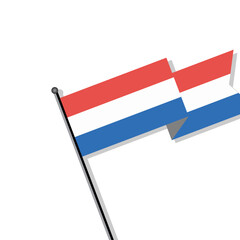 Illustration of Luxembourg flag Template