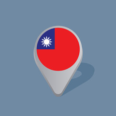 Obraz premium Illustration of Myanmar flag Template