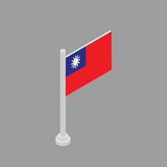 Illustration of Myanmar flag Template