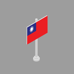 Illustration of Myanmar flag Template