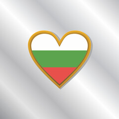 Illustration of Bulgaria flag Template
