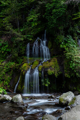 Fototapeta na wymiar 美しい滝　山梨県吐竜の滝