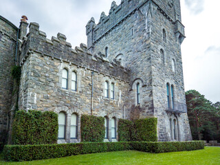 Fototapeta na wymiar The historic Glenveagh Castle, Donegal in Ireland
