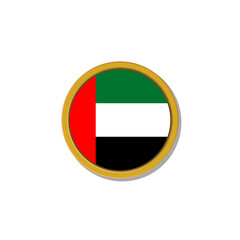 Illustration of Arab Emirates flag Template