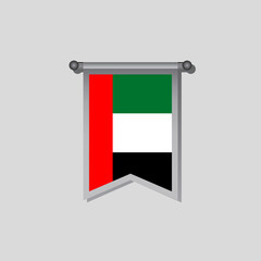 Illustration of Arab Emirates flag Template