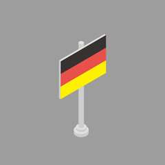 Illustration of Germany flag Template