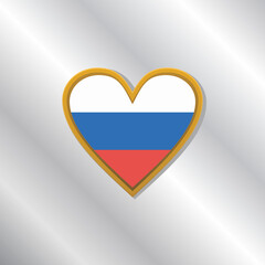 Illustration of Russia flag Template