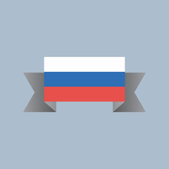 Illustration of Russia flag Template