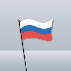 Illustration of Russia flag Template