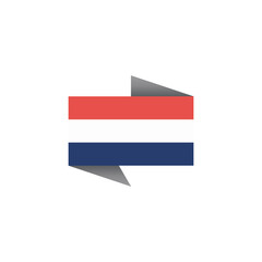 Illustration of Netherlands flag Template