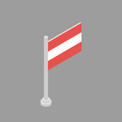 Illustration of Austria flag Template