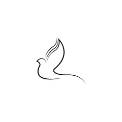 Bird Icon Illustration Vector