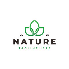 Natural logo on white background