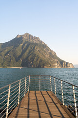 View of the Lake Iseo from the Pier