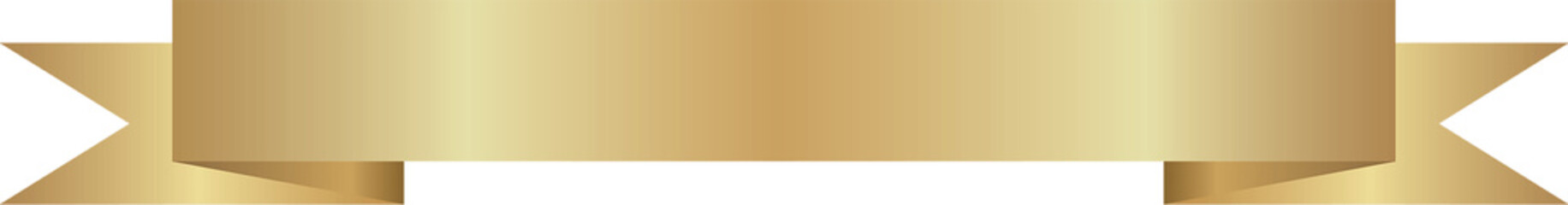 Gold Ribbon Label Tag Illustration