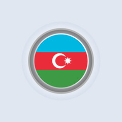 Illustration of Azerbaijan flag Template