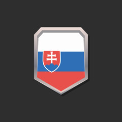 Fototapeta premium Illustration of Slovakia flag Template