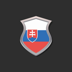 Illustration of Slovakia flag Template