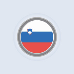 Fototapeta premium Illustration of Slovenia flag Template