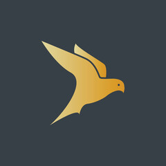 Flying golden Bird 