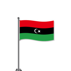 Illustration of Libya flag Template