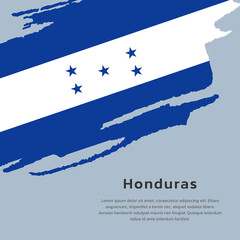 Illustration of Honduras flag Template