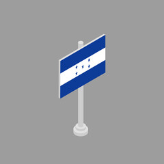 Fototapeta premium Illustration of Honduras flag Template